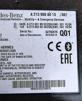 Mercedes-Benz B W246 W242 Bluetooth control unit module A2139008013 G2790675 A2139019503