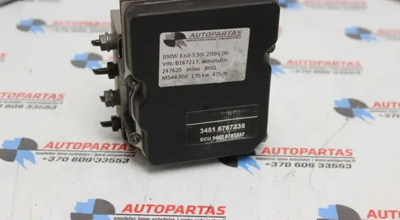 BMW 5 E60 E61 ABS Pump 6767235 6767237