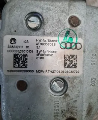 Audi A6 S6 C6 4F Steering wheel axle 4F0905852B