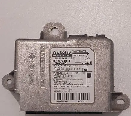 Renault Scenic II - Grand scenic II Airbag control unit/module 603989700 8200340431 D209PB70881