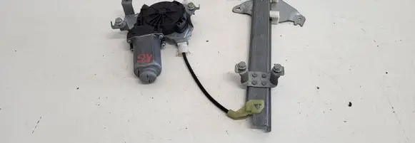 Rear door window regulator with motor