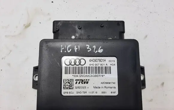 Audi A6 S6 C7 4G Rear brake EMF control unit/module 4H0907801H 4H0907801A