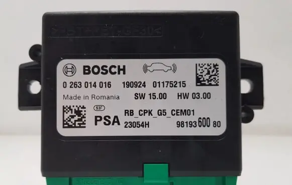 Opel Crossland X Parking PDC control unit/module 9819360080 0263014016