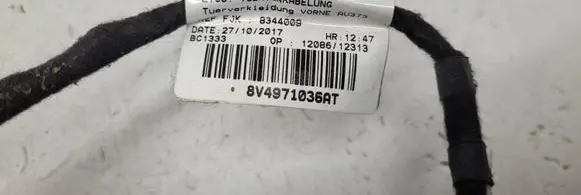Audi A3 S3 8V Front door wiring loom 8V4971036AT TAB010766SJ