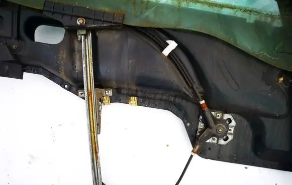 Audi 80 90 B3 Sliding door window regulator with motor 893837400