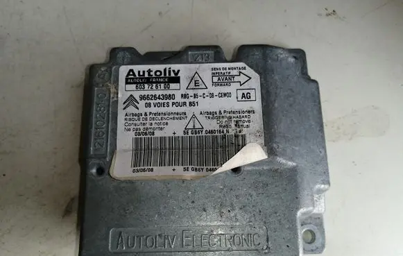 Citroen C4 I Airbag control unit/module 9662643980