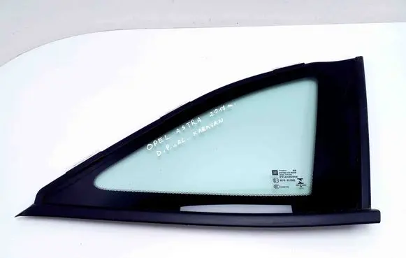 Rear vent window glass