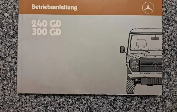 Mercedes-Benz G W461 W463 1st Gen Owners service history hand book BETRIEBSANLEITUNG
