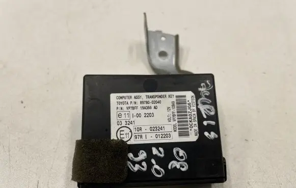 Toyota Auris 150 Immobilizer control unit/module 8978002040 VP7SFF19A366AD
