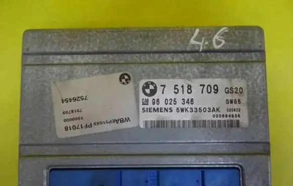 BMW 3 E46 Gearbox control unit/module 96025346 7518709