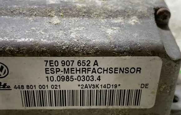 Volkswagen Touareg I Engine control unit/module 7E0907652A 10098503034 448801001021