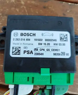 Peugeot 3008 II Parking PDC control unit/module 98356269
