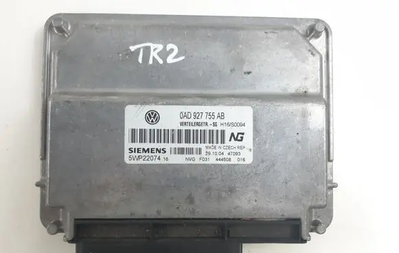 Volkswagen Touareg I Gearbox control unit/module 0AD927755AB 5WP22074