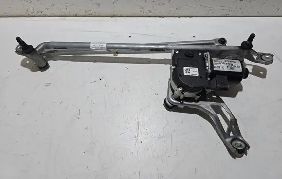 Front wiper linkage and motor