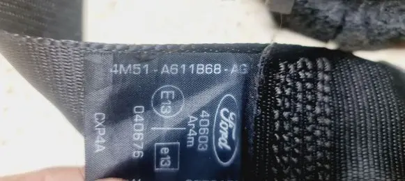 Ford Focus Rear seatbelt 4M51A611B68AG
