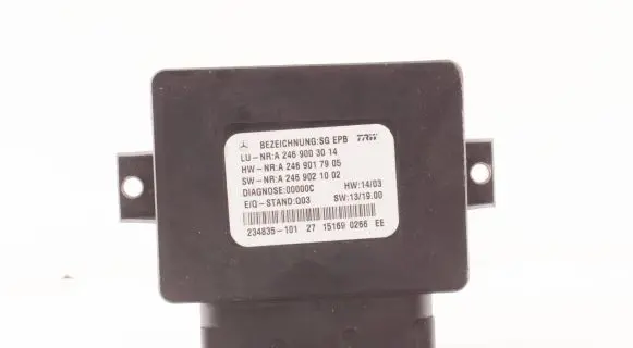 Mercedes-Benz A W176 Hand brake control module A2469003014 00000C A2469017905