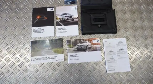 BMW X3 F25 Owners service history hand book 
