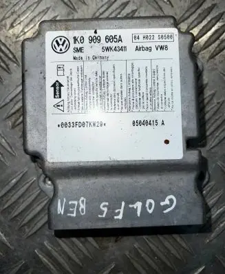 Volkswagen Golf V Airbag control unit/module 1K0909605A 5WK43411 05040415A