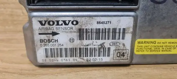 Volvo S60 Airbag control unit/module 0285001254 8645271 020046098
