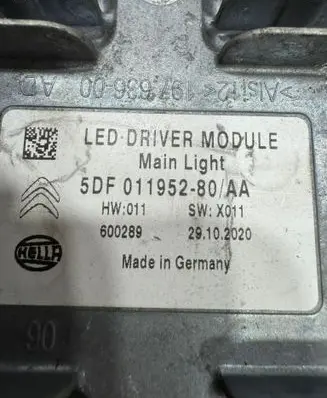 Citroen C5 Aircross LED ballast control module 5DF011952-80
