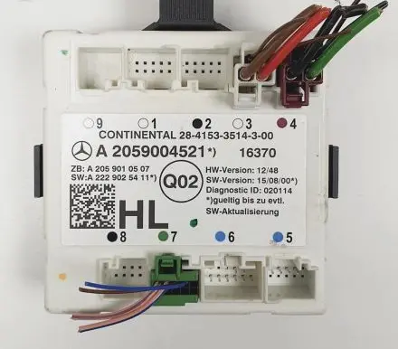 Mercedes-Benz GLC X253 C253 Door control unit/module A2059004521