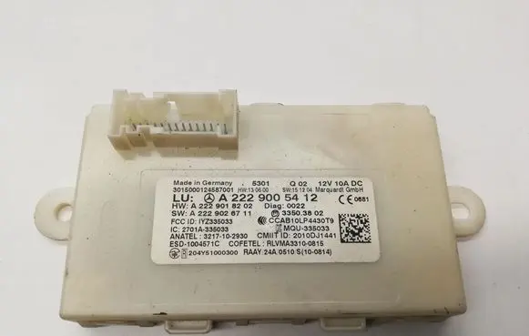 Mercedes-Benz C W205 Keyless (KESSY) go control unit/module A2229005412