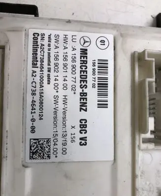 Mercedes-Benz GLA W156 Comfort/convenience module A1569007702 A2C7384641000 CBCV3