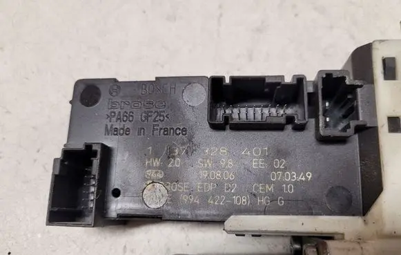 Peugeot 407 Front door window regulator motor 1137328401 9663036680