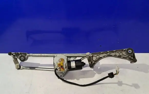 Front wiper linkage and motor