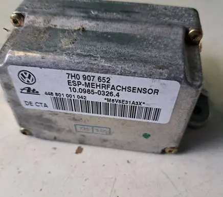 Volkswagen Touareg I ESP acceleration yaw rate sensor 7H0907652 10098503264 448801001042