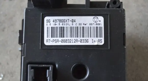 Peugeot 207 Tire pressure control unit 9664177280