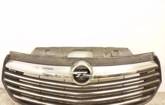 Opel Vivaro Front bumper upper radiator grill 23452299 23041900