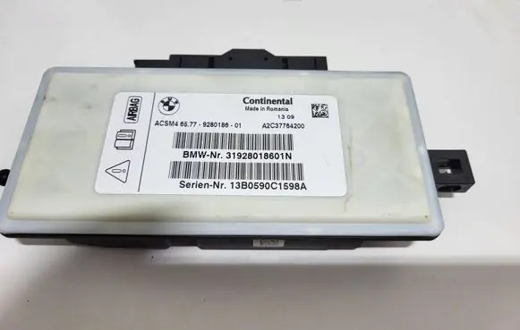 BMW 5 F10 F11 Airbag control unit/module 31928018601N 9280186 A2C37764200