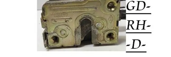 Renault 19 Rear door lock 770046322