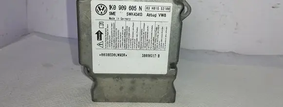 Volkswagen Golf V Airbag control unit/module 1K0909605N 5WK43413