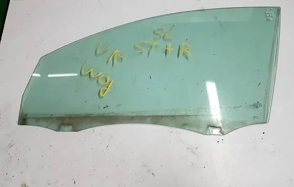 Volkswagen Golf VI Front door window glass four-door 