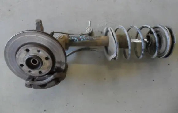 Peugeot 206 Front shock absorber with coil spring