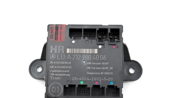 Mercedes-Benz E W212 Door control unit/module A2128208626 A2129004006 A2129029902