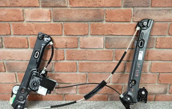 Front door window regulator with motor