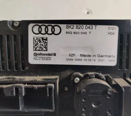 Audi A5 Sportback 8TA Climate control unit 8K2820043T