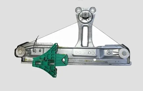 Opel Astra J Rear door manual window regulator 13260131 915347105