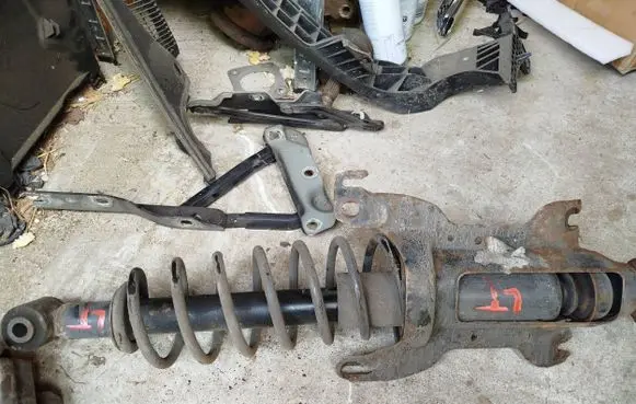 Saab 9-5 Rear shock absorber with coil spring 32707 27-J17-A