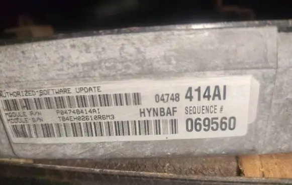 Chrysler Voyager Engine control unit/module 04748414AI P04748414AI 069560