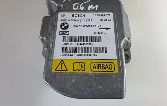 BMW X3 E83 Airbag control unit/module 3424581 6577342458101 0285001870