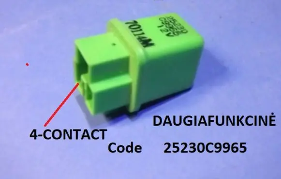 Nissan Sunny Other relay 25230C9965