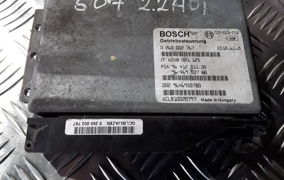 Peugeot 607 Gearbox control unit/module 0260002767 9641281180 9646950780