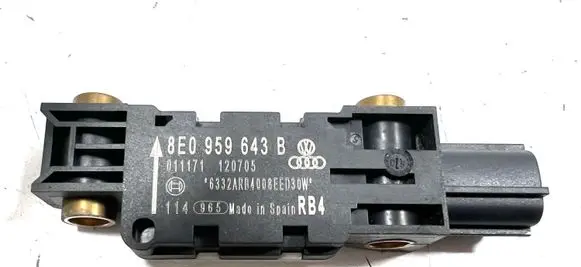 Audi A4 S4 B7 8E 8H Airbag deployment crash/impact sensor 8E0959643B 011171120705 6332ARB4008EED30W
