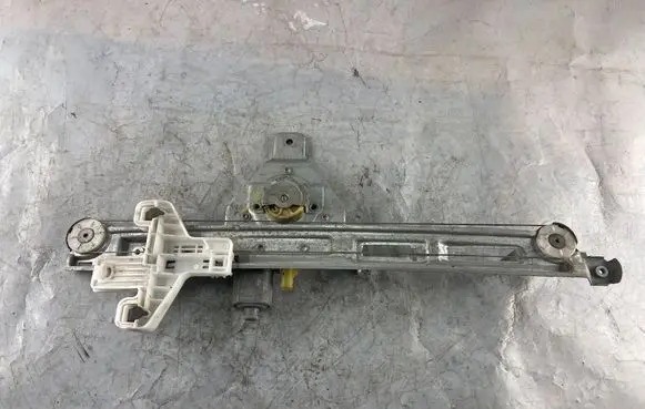 Rear door window regulator with motor