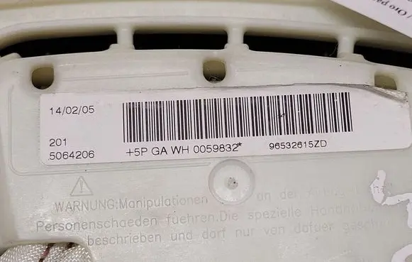 Peugeot 407 Seat airbag 96532615ZD