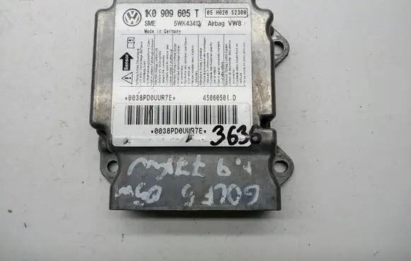 Volkswagen Golf V Airbag control unit/module 1K0909505T 5WK43412